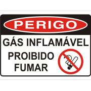 Placa Perigo G S Inflam Vel Itafort Extintores